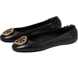 NIB Tory Burch Reva Ballet Flats in Black Size 10.5 M
