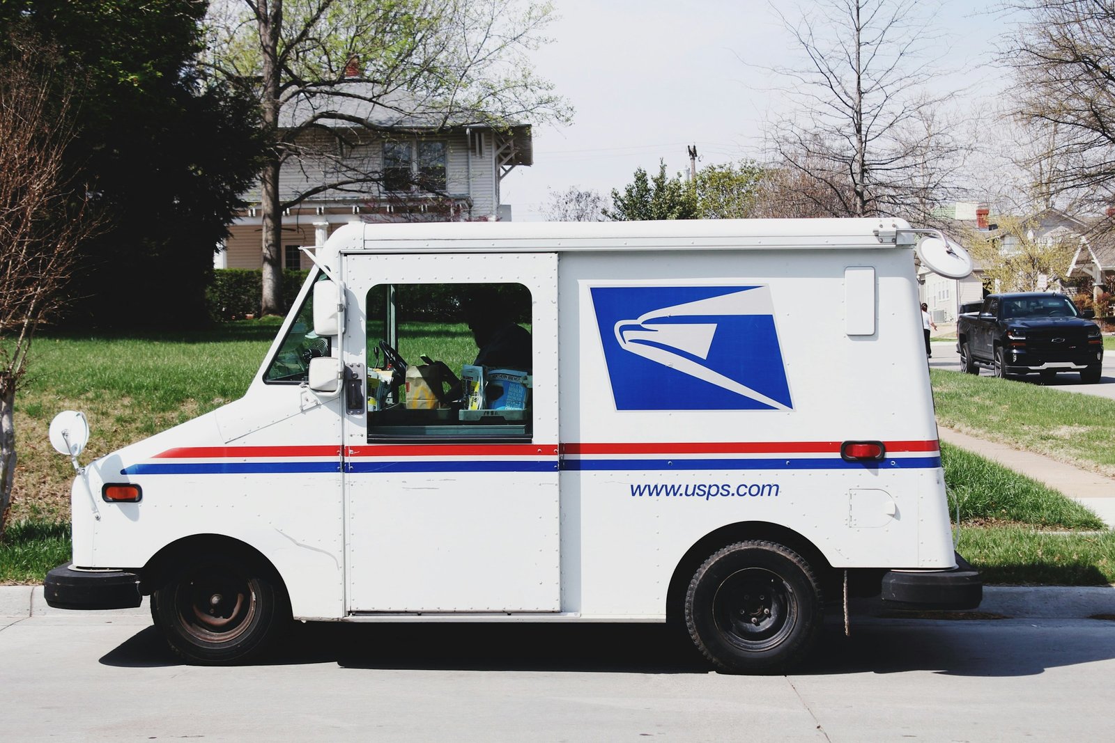 Delivery driver with packages representing order tracking